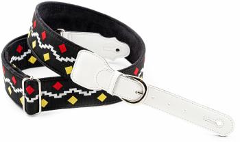 RightOnStraps Legend Get Back Gitarový pás Black/White