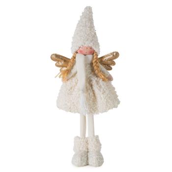 ArtFir Vianočný anjel DOLL 117B | krémová/zlatá 19 x 12 x 47 cm