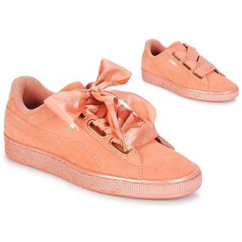 Puma  WN SUEDE HEART SATIN.DUSTY  Nízke tenisky Oranžová