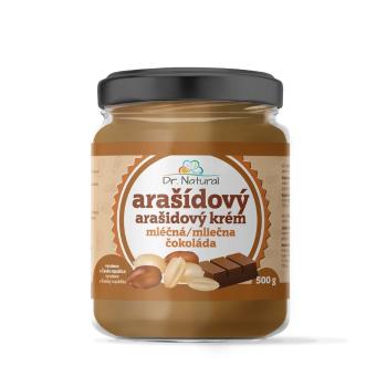 Dr.Natural Arašidový krém s mliečnou čokoládou, 500 g 