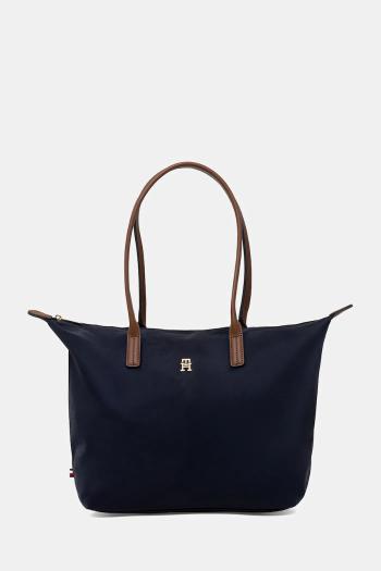 Kabelka Tommy Hilfiger tmavomodrá farba, AW0AW17711