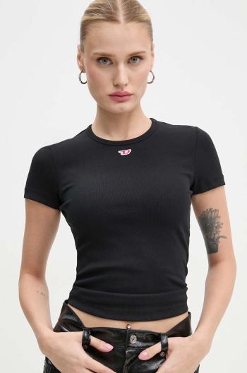 Diesel t-shirt T-ELE-LONG-D női, fekete, A14961.0EJAI