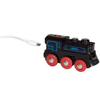 Brio World 33599 Dobíjacia lokomotíva s USB káblom (7312350335996)