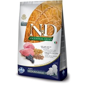 N&D low grain DOG Puppy M/L Lamb & Blueberry 12 kg (8010276033727)