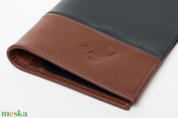 Blue Brown Wallet - Marhabőr tárca