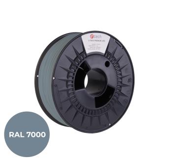 Tlačová struna (filament), 3DF-P-PLA1.75-7000, C-TECH PREMIUM LINE, PLA, veverčí sivá, RAL7000, 1,75mm, 1kg