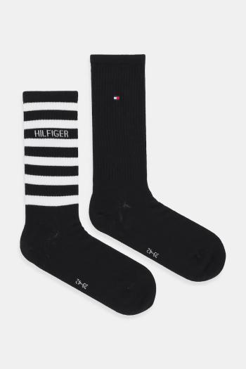 Ponožky Tommy Hilfiger 2-pak čierna farba, 701236735