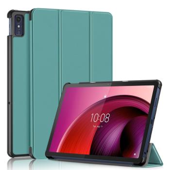 LEATHER Zaklápací kryt pre Lenovo Tab M10 5G zelený