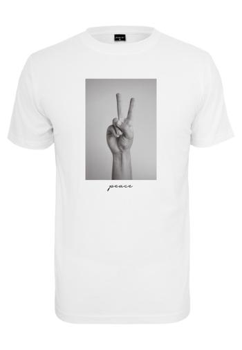 Mr. Tee Peace Sign Tee white - XS