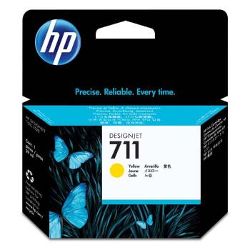 HP originál ink CZ132A, HP 711, yellow, 29ml, HP DesignJet T120, T520, žltá