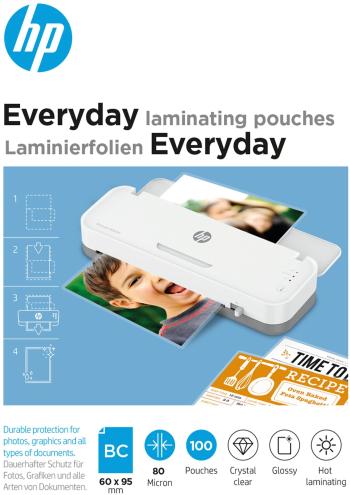 Lamináló fólia HP Everyday, névjegykártyákhoz, 80 mikron, 100 db