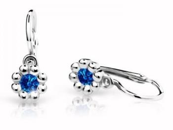 Cutie Jewellery Detské náušnice z bieleho zlata C2030-10-X-2 modrá