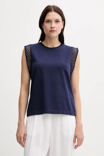 Top United Colors of Benetton tmavomodrá farba, 3IFVD10AC