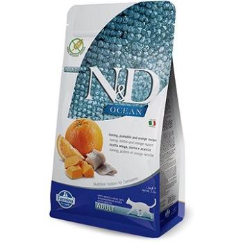 N&D grain free Pumpkin CAT Herring & Orange 1,5kg (8010276036742)