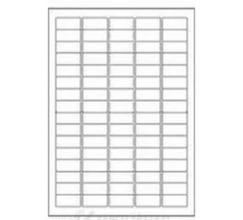 Samolepiace etikety 35,6 x 16,9 mm, 80 etikiet, A4, 100 listov