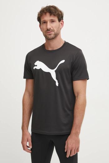 Tréningové tričko Puma Tad Essentials Solid Cat čierna farba, s potlačou, 525921
