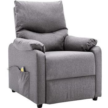 Shumee polohovacie svetlo sivé textil, 3073827