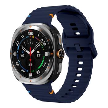 WAVY Silikónový remienok pre Samsung Galaxy Watch Ultra 47mm tmavomodrý