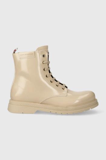 Detské topánky Tommy Hilfiger béžová farba