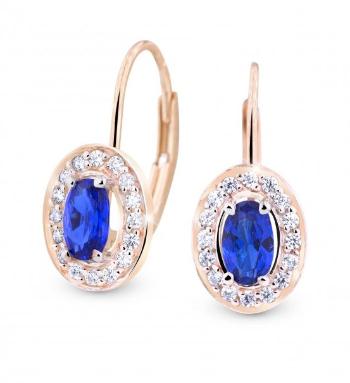 Cutie Jewellery Pôvabné náušnice s trblietavými zirkónmi Z8049-55-X-4 modrá