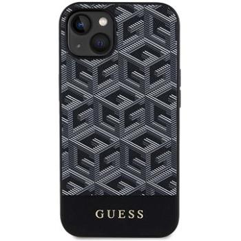 Guess PU G Cube MagSafe Kompatibilný Zadný Kryt na iPhone 14 Black (GUHMP14SHGCFSEK)