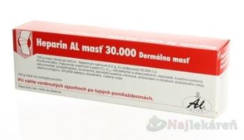 Heparin AL masť 30000 ung.der.1 x 100 g