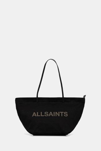 Bavlnená taška AllSaints SERAFINA čierna farba, W323XC