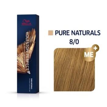 Wella Professionals Koleston Perfect Me+ Pure Naturals professzionális permanens hajszín 8/0 60 ml