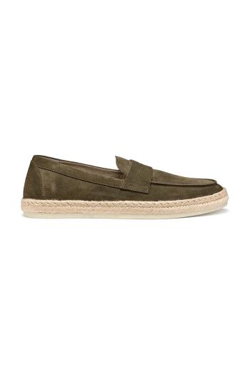 Semišové espadrilky Geox U COSTUNI hnedá farba, U55MRA 00022 C3009