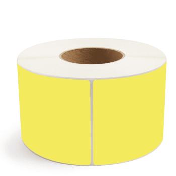 Samolepicí PP (polypropylen) etikety, 100x100mm, 1000ks, pro TTR, žluté, role