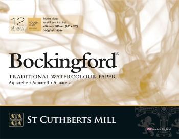St Cuthberts Mill Bockingford Rough Skicár 41 x 31 cm 300 g White