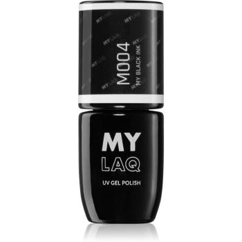 MYLAQ UV Gel Polish gélový lak na nechty odtieň My Black Ink 5 ml