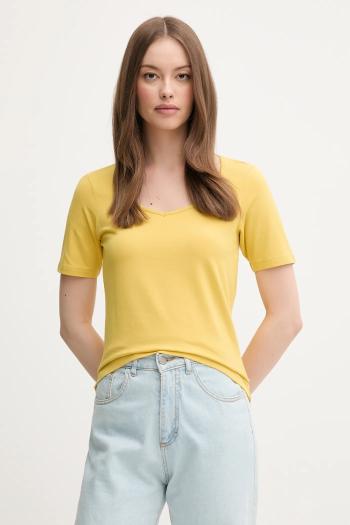 Tričko United Colors of Benetton dámske, žltá farba, 3FJHD401P