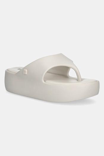 Šľapky Melissa MELISSA FREE PLATFORM THONG AD dámske, béžová farba, na platforme, M 36088 BE887