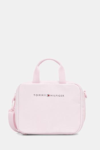 Taška na jedlo Tommy Hilfiger ružová farba, AU0AU01996