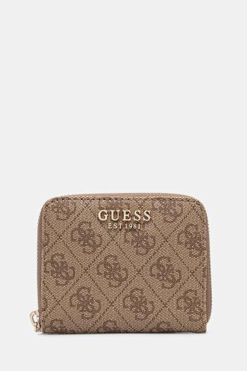 Peňaženka Guess ECO ERICA dámska, béžová farba, SWSG95 10137
