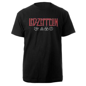 Led Zeppelin tričko Logo & Symbols  one_size