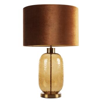ArtFir Stolná lampa NELLY | tehlová/zlatá 46 x 69 cm