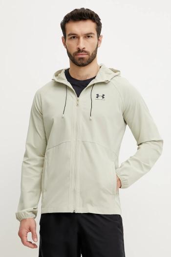 Vetrovka Under Armour Vibe zelená farba, prechodná, 6003001