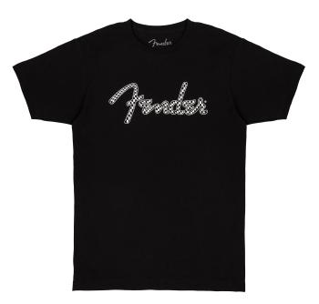 Fender Spaghetti Wavy Checker Logo Tee Black XXL