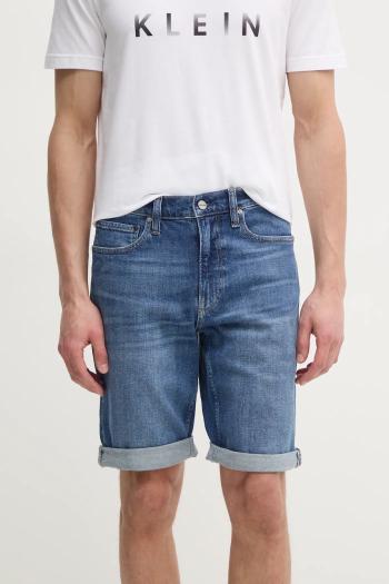 Rifľové krátke nohavice Calvin Klein pánske, K10K114075
