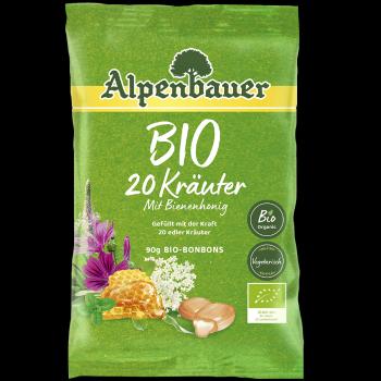 ALPENBAUER Prírodné cukríky 20 byliniek BIO 90 g