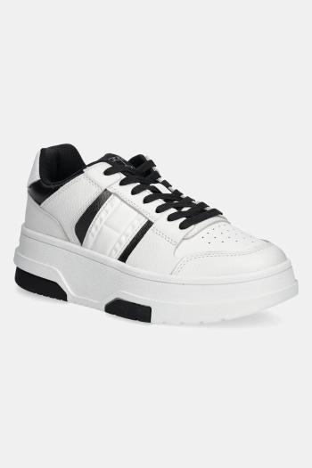 Tenisky Tommy Jeans THE BROOKLYN FLATFORM čierna farba, EN0EN02702