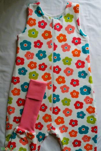 116-122-128-as tavaszi tipegő hálózsák átmeneti pamut színes virágos