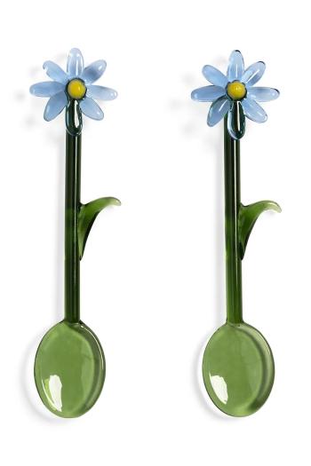 Sada lyžičiek &k amsterdam flora blue 2-pak zelená farba
