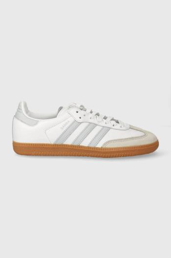 Kožené tenisky adidas Originals Samba OG biela farba, IE0877