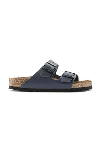 Kožené šľapky Birkenstock Arizona pánske, tmavomodrá farba