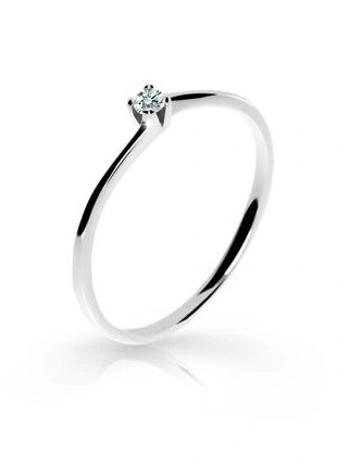 Cutie Jewellery Zásnubný prsteň z bieleho zlata Z6717-2943-10-X-2 66 mm