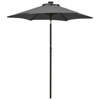 Záhradný slnečník s LED svetlami ø 200 cm Dekorhome