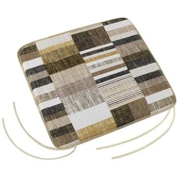 Bellatex EMA hladký – 40 × 40 cm, hladký – dlaždice hnedo-béžové (7431)